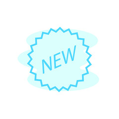 Illustration Vector Graphic of New Label icon