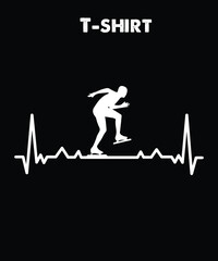 About SPEED SKATING Heartbeats Svg T-shirt Graphic.Funny Heartbeat t-shirt.