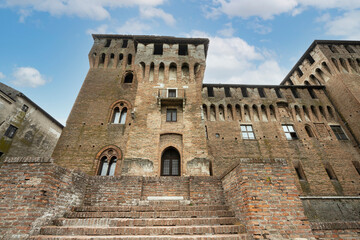 Fototapeta na wymiar he Castle of San Giorgio in Mantua, Italy