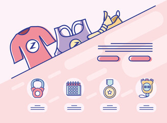 fitness sportswear card