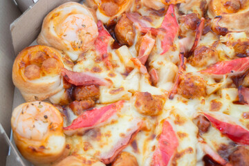 Pizza fast food in the office
