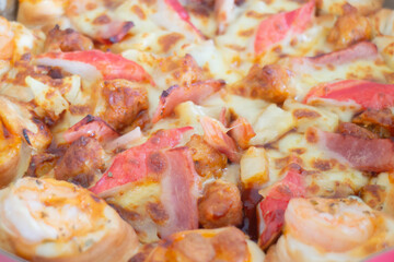 Pizza fast food in the office