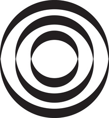 abstract circle logo simple and modern