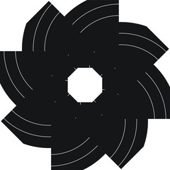 abstract circle logo simple and modern