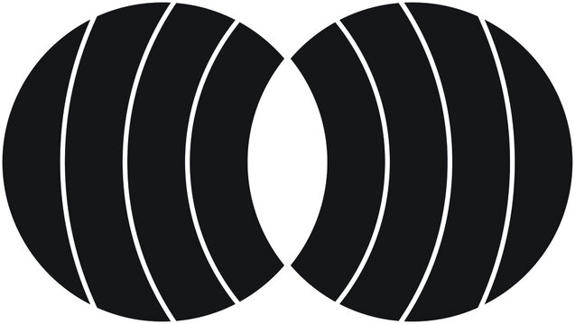 abstract circle logo simple and modern