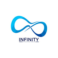 Infinity logo vector illustration. modern logo template