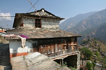 Himalaya Ghara village. Around Annapurna Trek. Nepal. Asia.