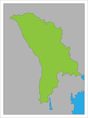 モルドバ　　　　　　　　　　　　　　　　　　　　　　　　　　　　　　　　　　　地図