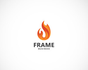 flame logo creative design modern
