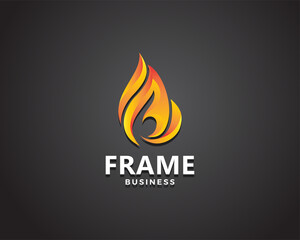 flame logo creative design modern