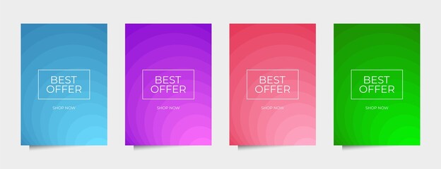 graphic art best offer vector minimal collection cool modern space promotion