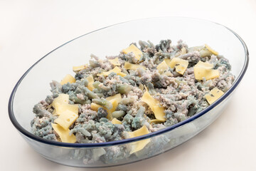 Purple cauliflower with cheese