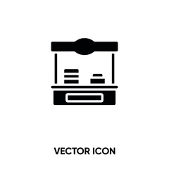Food stall vector icon. Modern, simple flat vector illustration for website or mobile app.Stall symbol, logo illustration. Pixel perfect vector graphics	