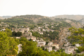 Fototapeta na wymiar View of Old Town Gjirokaster, Albania