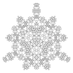 Celtic Pattern Isolated on White Background. Scandinavian Design. Decorative Vikings Logo