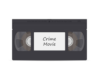 Obraz premium Video cassette crime movie