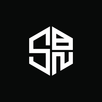 SBN logo SBN icon SBN vector SBN monogram SBN letter SBN minimalist SBN triangle SBN hexagon Circle Unique modern flat abstract logo design 