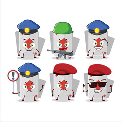 A dedicated Police officer of remi card diamond mascot design style