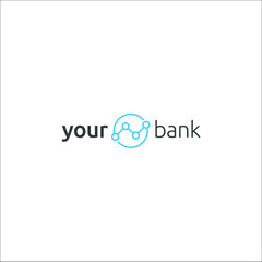 
illustration of financial bank currency logo inspiration