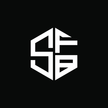 SFB logo SFB icon SFB vector SFB monogram SFB letter SFB minimalist SFB triangle SFB hexagon Circle Unique modern flat abstract logo design 