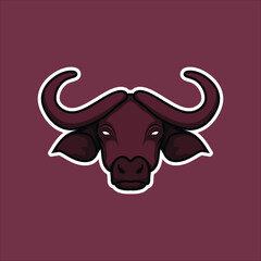 buffalo icon symbol vector style image