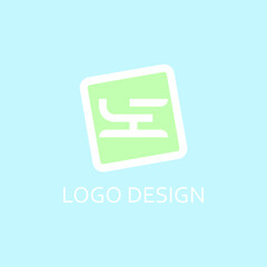 Letter ye for logo company design