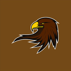 eagle esport mascot logo vector style image