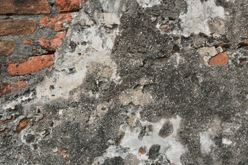 Old vintage red brick wall texture background