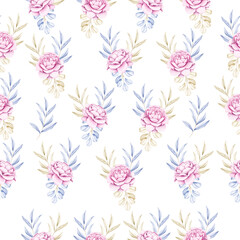 watercolor seamless floral design