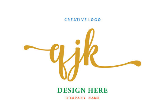 QJK  lettering logo is simple, easy to understand and authoritative