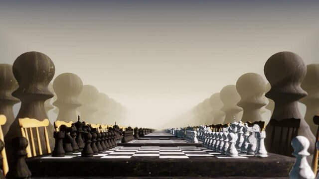 Enjoy In Chess Board is motion footage for sport films and cinematic in challenging game scene. Also good background for scene and titles, logos.