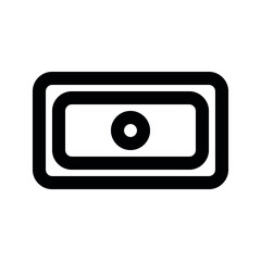 Illustration vector graphic of money icon. Line style icon. Vector illustration isolated on white background. Perfect for website or application design.