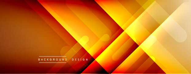 Dynamic lines abstract background. 3D shadow effects and fluid gradients. Modern overlapping forms