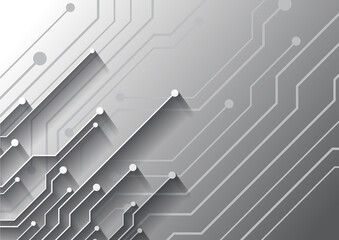 Circuit technology background with hi-tech digital