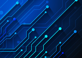 Circuit technology background with hi-tech digital