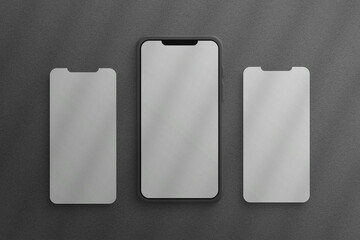 Luxury mobile phone blank mockup