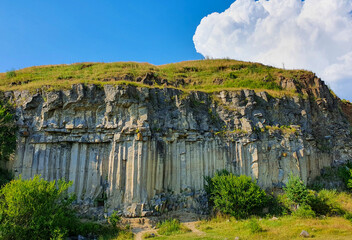 Basalt columns from Racos - Romania