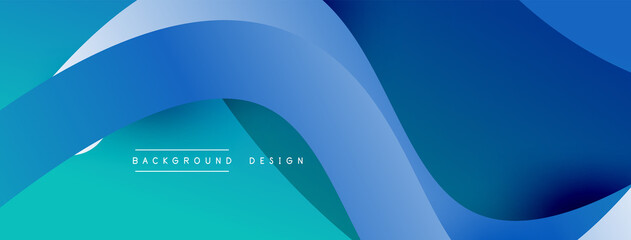 Abstract overlapping lines and circles geometric background with gradient colors