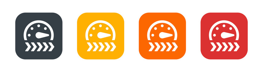 Obraz premium Speed panel icon sign. Acceleration symbol.