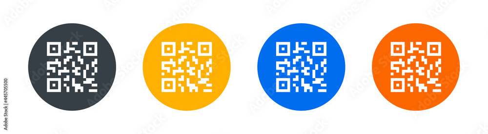 Aufkleber Scan button sign icon. Qr code for payment. 