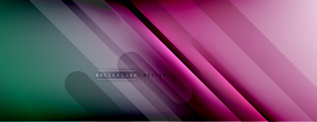 Abstract background. Shadow lines on bright shiny gradient background.