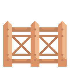 fence flat icon