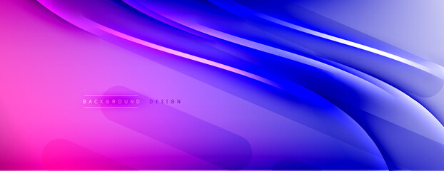 Abstract background - lines composition created with lights and shadows. Technology or business digital template. Trendy simple fluid color gradient abstract background with dynamic