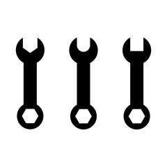 wrench icon set