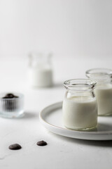 classic panna cotta in a jar
