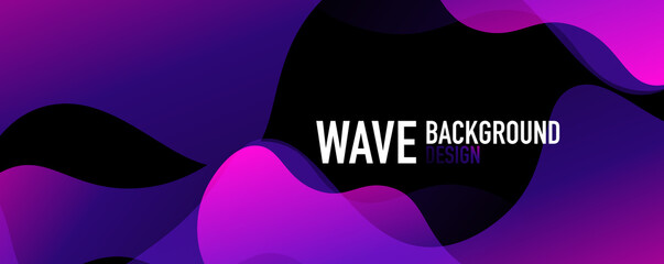 Abstract background - shiny fluid gradients and overlapping waves. Vector Illustration For Wallpaper, Banner, Background, Landing Page