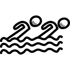 Synchronised Swimming Icon