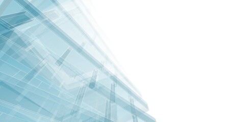 Obraz premium Modern architecture digital background 3d illustration