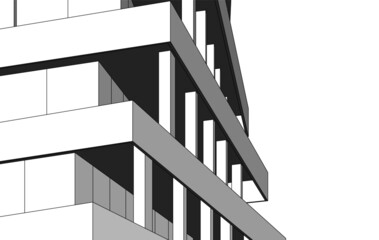 Obraz premium architecture drawing vector design