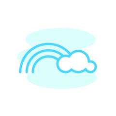 Illustration Vector Graphic of rainbow icon
